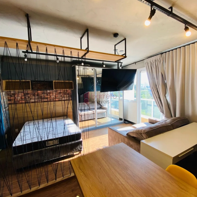 APARTAMENTO ESTILO FLAT MOBILIADO PARA LOCAÇÃO OU VENDA NO CONDOMÍNIO LÍNEA – JUNDIAÍ/SP