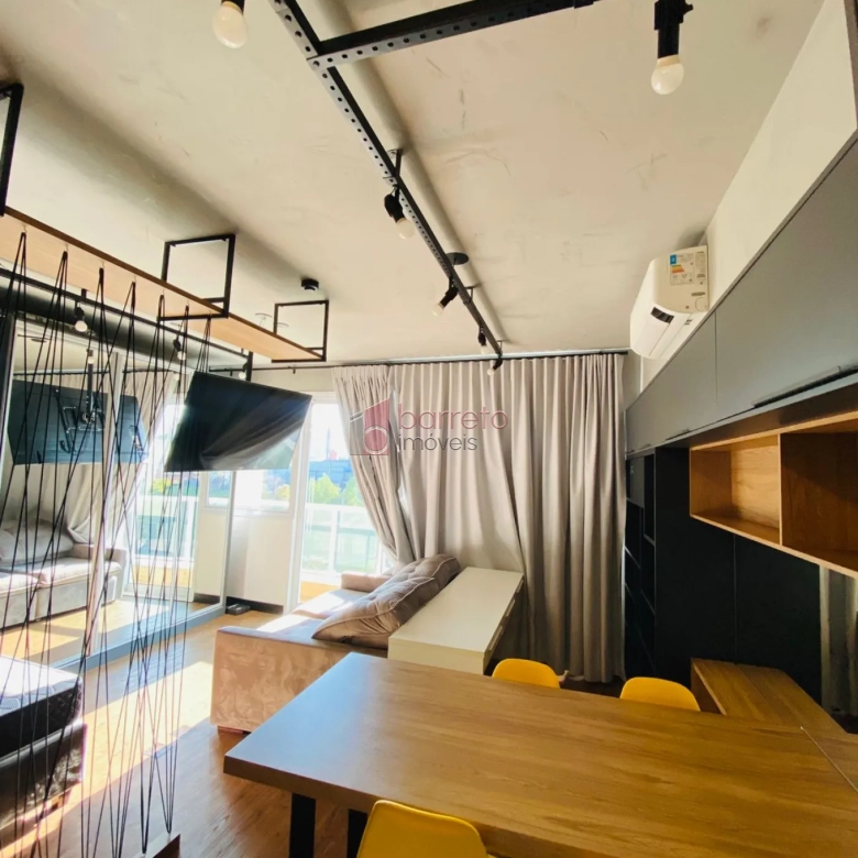 APARTAMENTO ESTILO FLAT MOBILIADO PARA LOCAÇÃO OU VENDA NO CONDOMÍNIO LÍNEA – JUNDIAÍ/SP