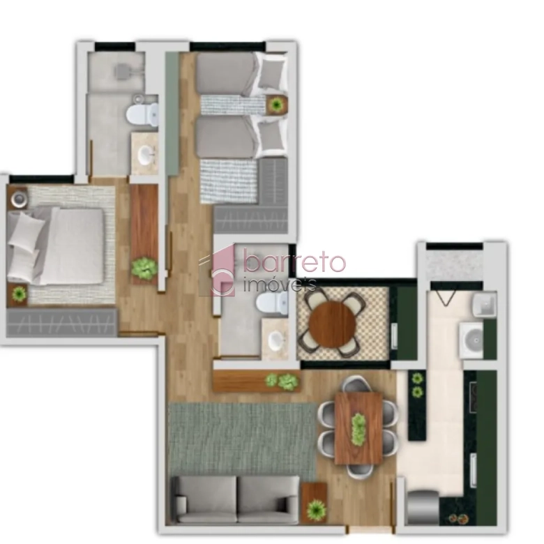 APARTAMENTO (EM OBRAS) À VENDA NO RESORT PRIME SANTA ÂNGELA – JUNDIAÍ/SP