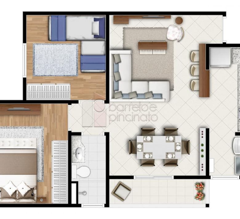 APARTAMENTO À VENDA NO CONDOMÍNIO SCALLA – BAIRRO ENGORDADOURO – JUNDIAÍ/SP