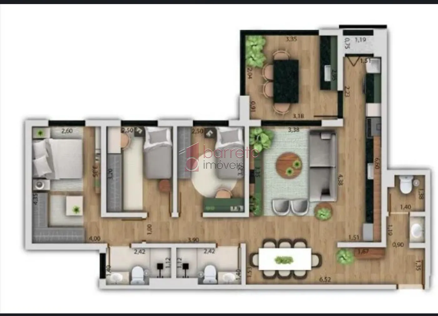 APARTAMENTO À VENDA NO CONDOMÍNIO RESORT PRIME NO BAIRRO ENGORDADOURO EM JUNDIAÍ/SP