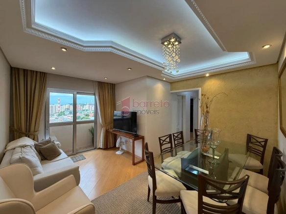 APARTAMENTO MOBILIADO COM 03 QUARTOS À VENDA NO EDIFÍCIO NAPOLI – JUNDIAÍ/SP
