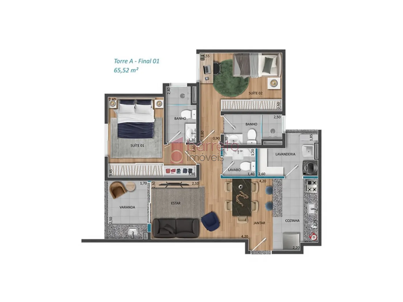 APARTAMENTO À VENDA NO CONDOMÍNIO MAITÁ RESIDENCIAL – PARQUE DA REPRESA – JUNDIAÍ/SP