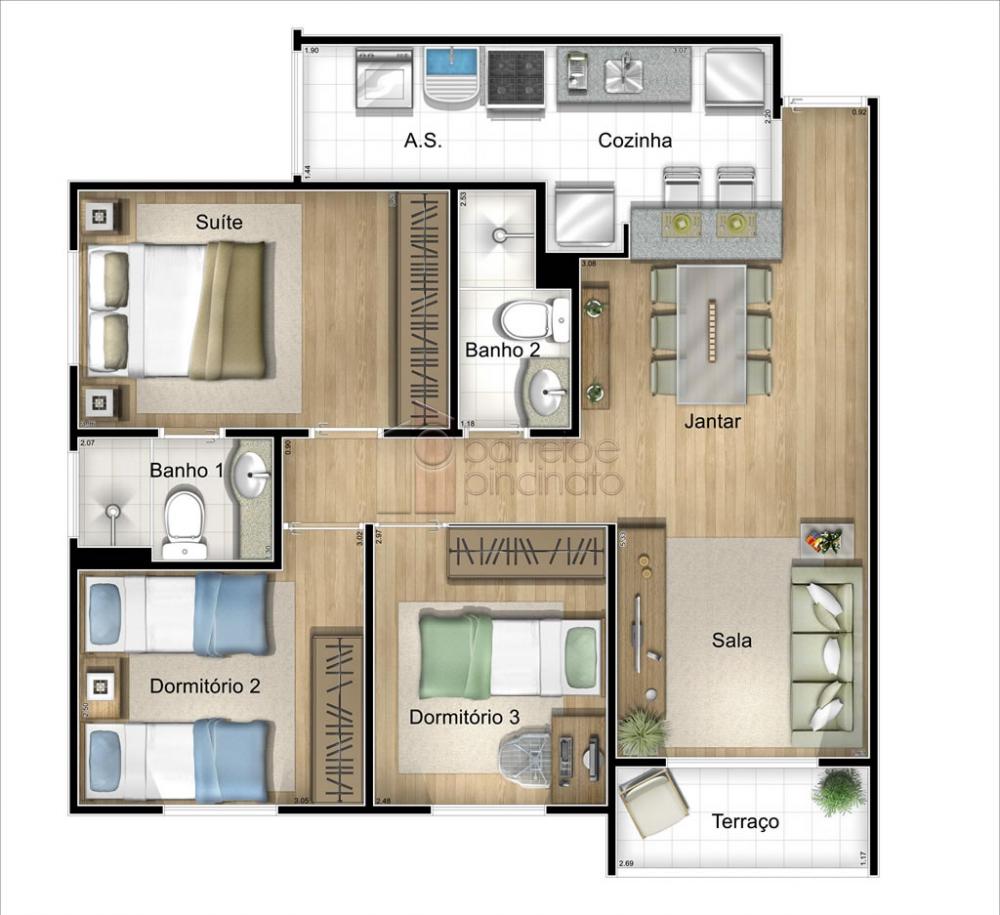 APARTAMENTO À VENDA NO CONDOMÍNIO ALTOS DO PACAEMBÚ EM JUNDIAÍ/SP