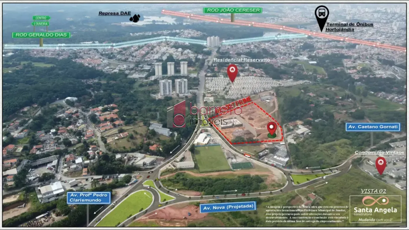 APARTAMENTO À VENDA NO CONDOMÍNIO RESORT PRIME SANTA ÂNGELA – BAIRRO ENGORDADOURO – JUNDIAÍ/SP