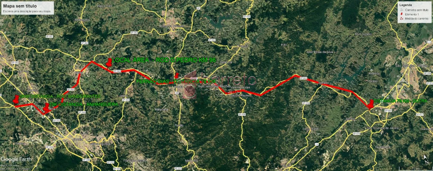 ÁREA INDUSTRIAL PARA VENDA NA RODOVIA DOM PEDRO I – ITATIBA/SP