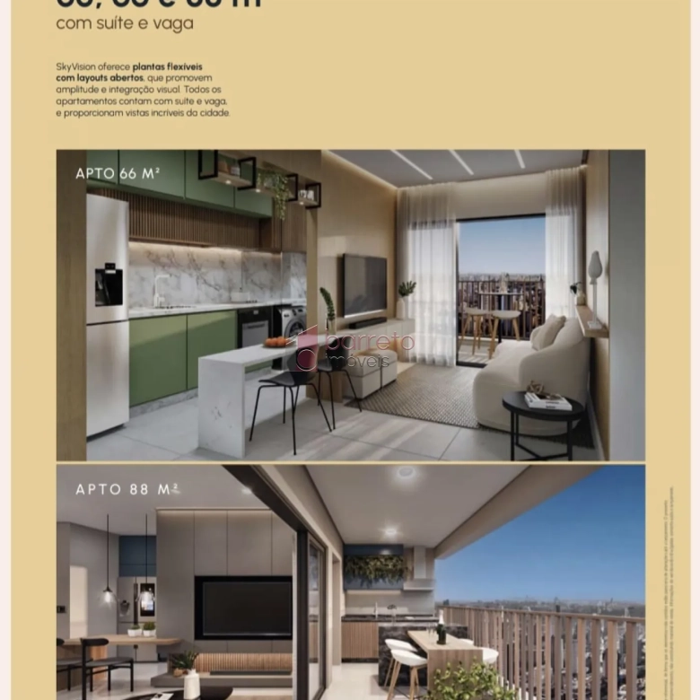 APARTAMENTO À VENDA ANDAR ALTO  NO CONDOMÍNIO SKY VISION EM JUNDIAÍ/SP