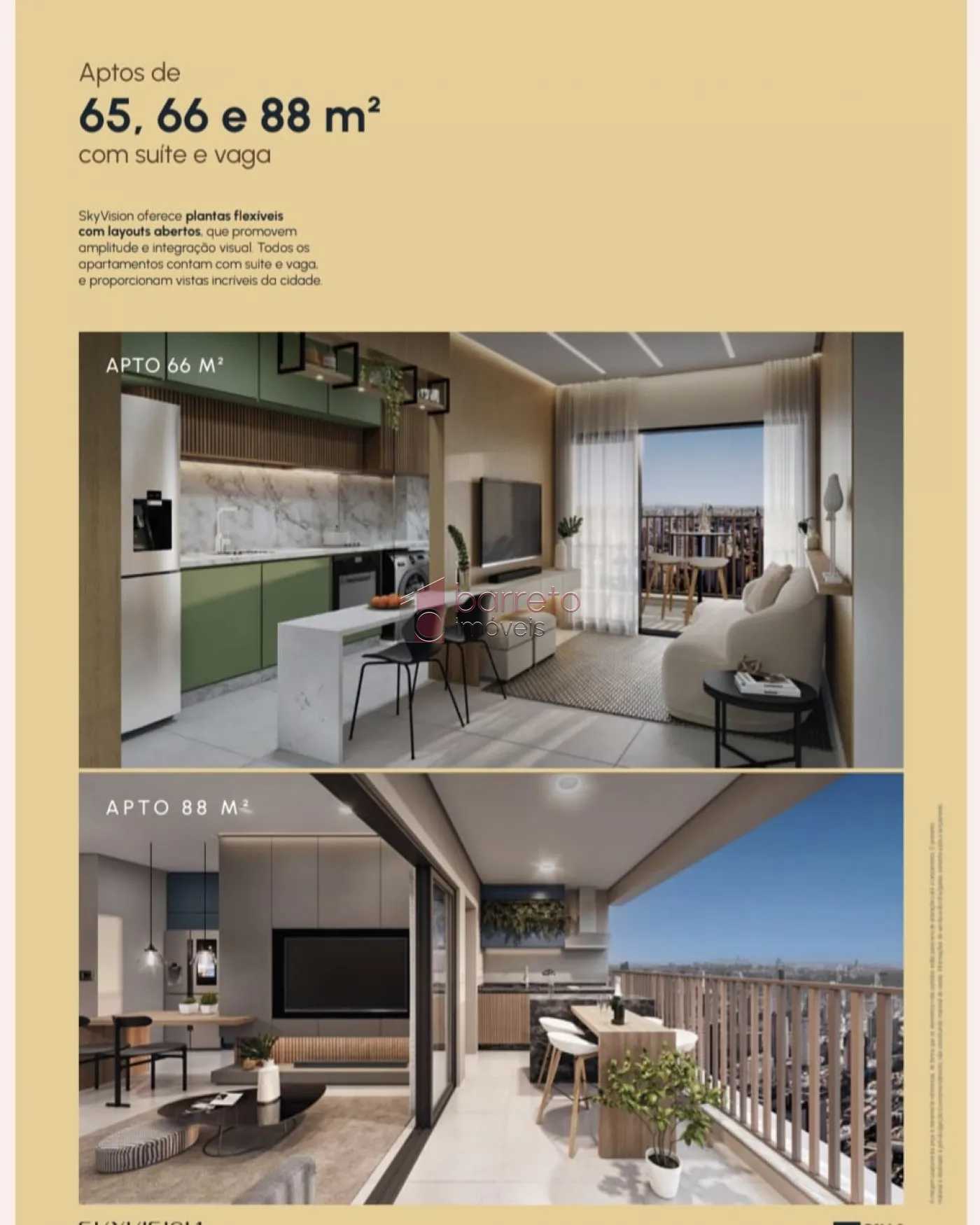 APARTAMENTO À VENDA ANDAR ALTO  NO CONDOMÍNIO SKY VISION EM JUNDIAÍ/SP