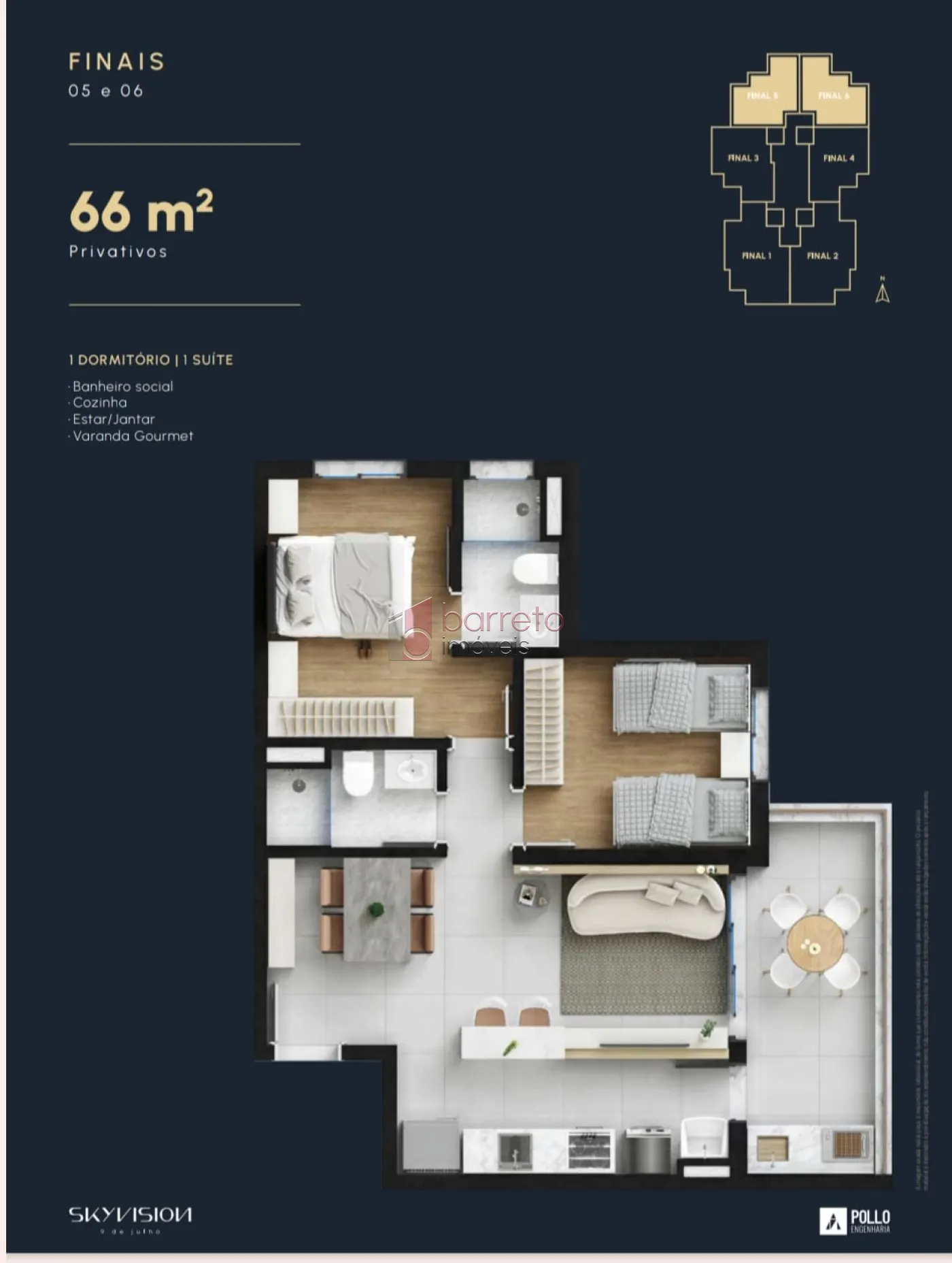 APARTAMENTO À VENDA ANDAR ALTO NO CONDOMÍNIO SKY VISION EM JUNDIAÍ/SP