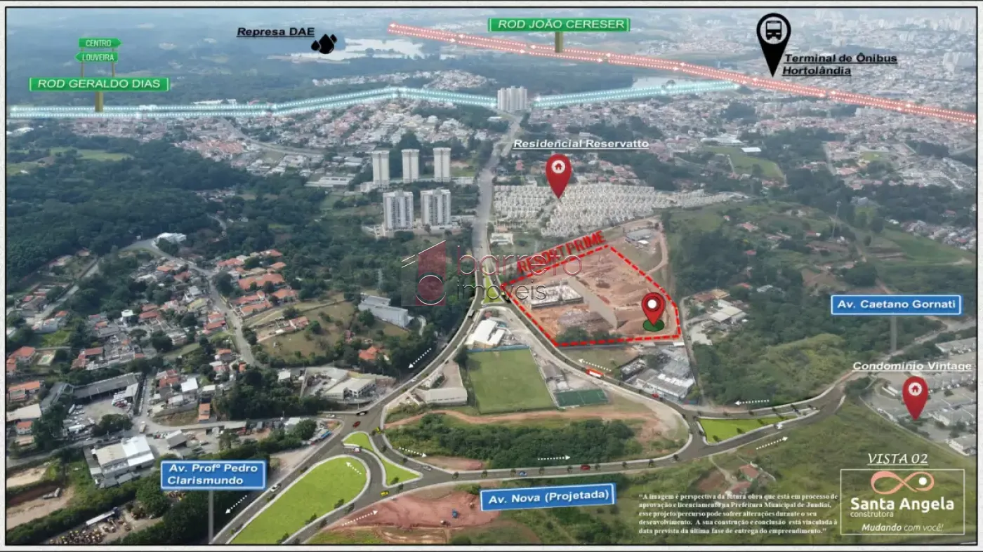 APARTAMENTO PARA VENDA NO CONDOMÍNIO RESORT PRIME SANTA ÂNGELA – JUNDIAÍ/SP
