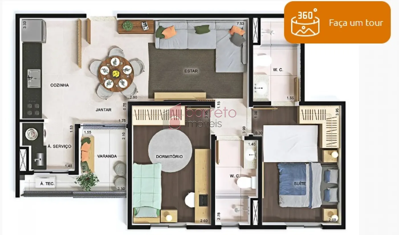 APARTAMENTO À VENDA NO CONDOMÍNIO ALTOS DA AVENIDA – JUNDIAÍ/SP