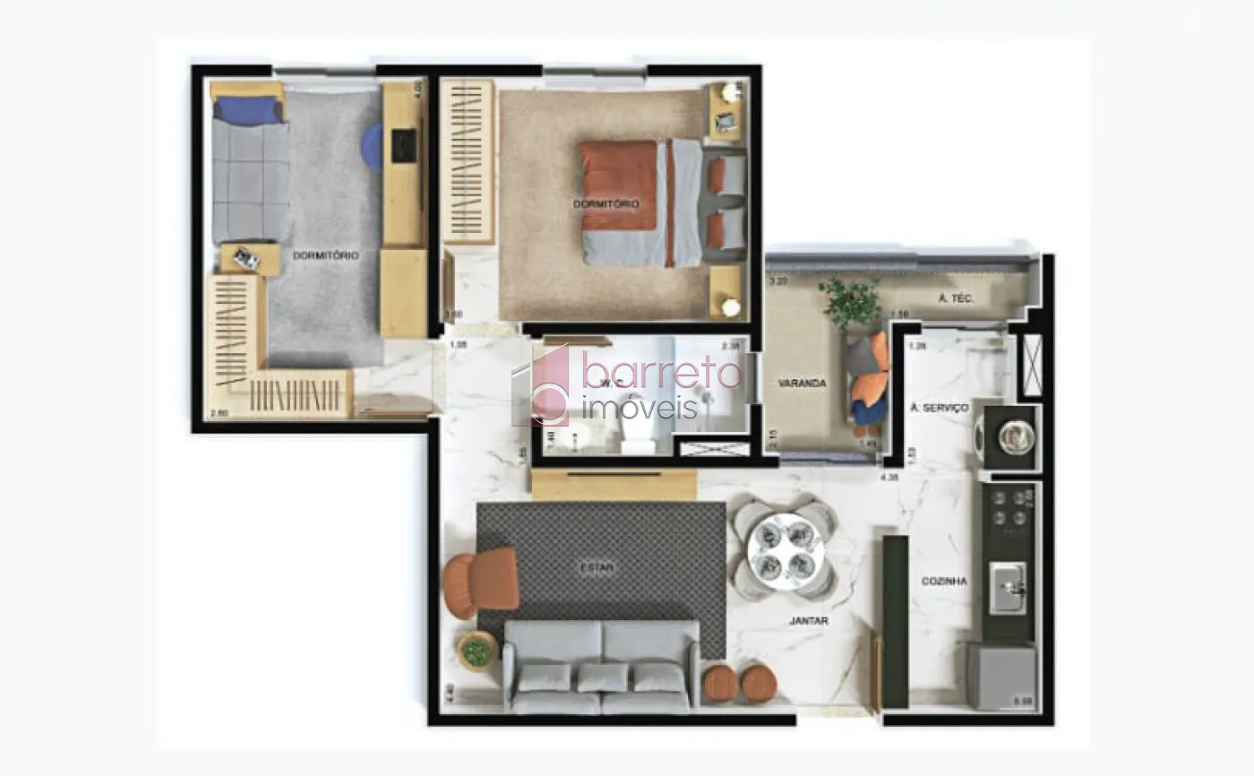 APARTAMENTO PARA VENDA NO CONDOMÍNIO ALTOS DA AVENIDA – JUNDIAÍ/SP