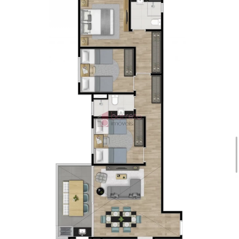 APARTAMENTO À VENDA – 03 QUARTOS – OPEN VIEW HORTO – JUNDIAÍ/SP