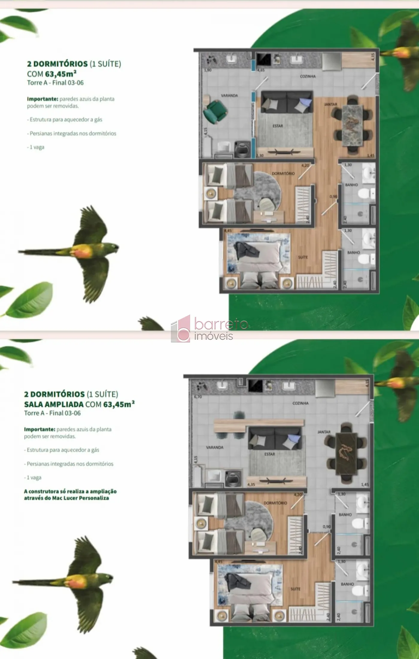 APARTAMENTO À VENDA NO CONDOMÍNIO MAITÁ RESIDENCIAL – PARQUE DA REPRESA – JUNDIAÍ/SP