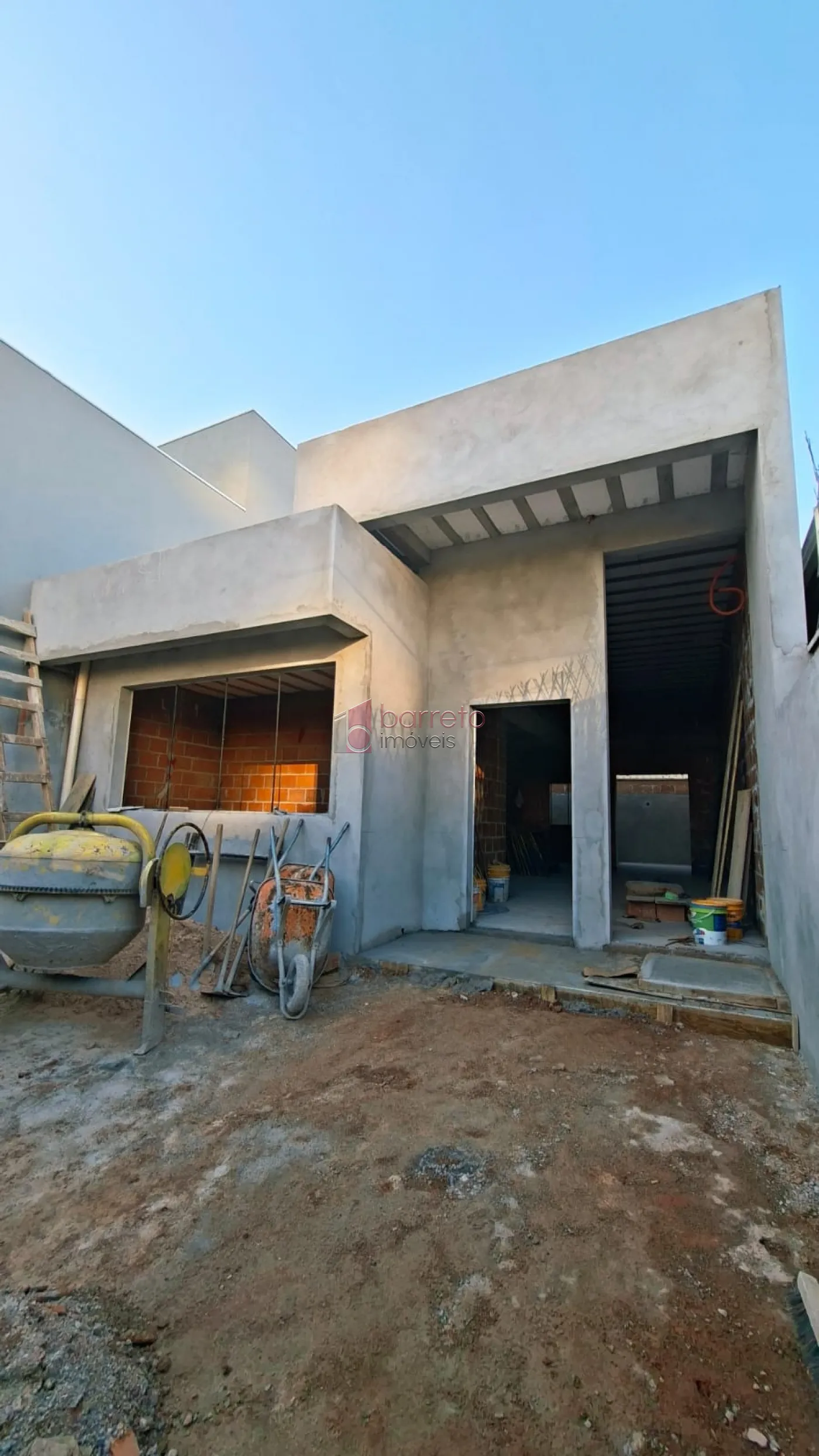 CASA TÉRREA EM CONSTRUÇÃO PARA VENDA NO RESIDENCIAL SANTA GIOVANA – JUNDIAÍ/SP