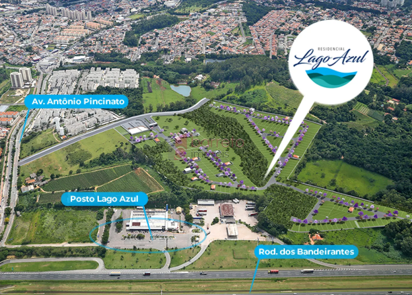 TERRENO À VENDA NO CONDOMÍNIO LAGO AZUL – JUNDIAÍ/SP