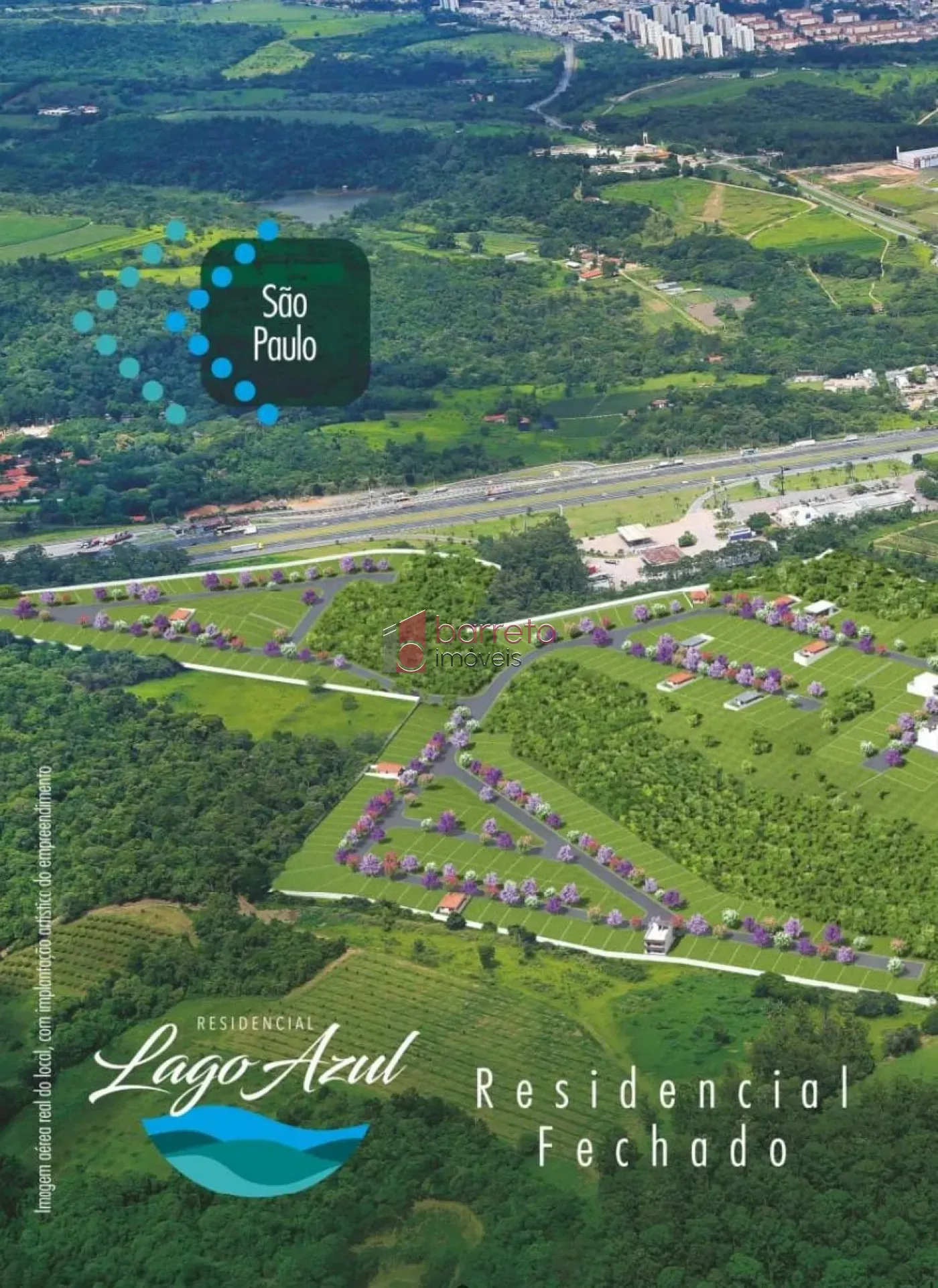 TERRENO À VENDA NO CONDOMÍNIO LAGO AZUL – JUNDIAÍ/SP
