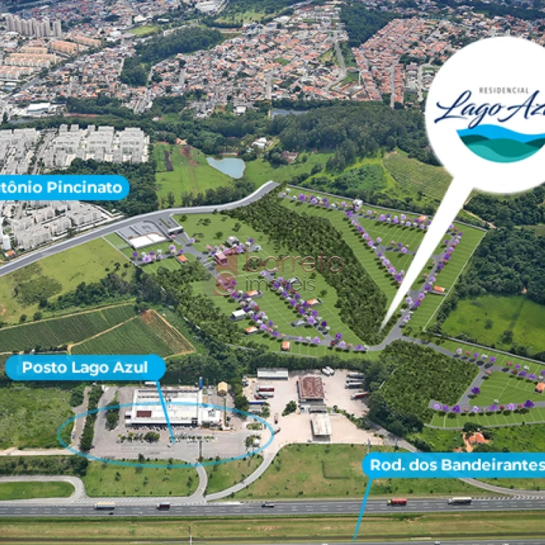 TERRENO À VENDA NO CONDOMÍNIO LAGO AZUL – JUNDIAÍ/SP
