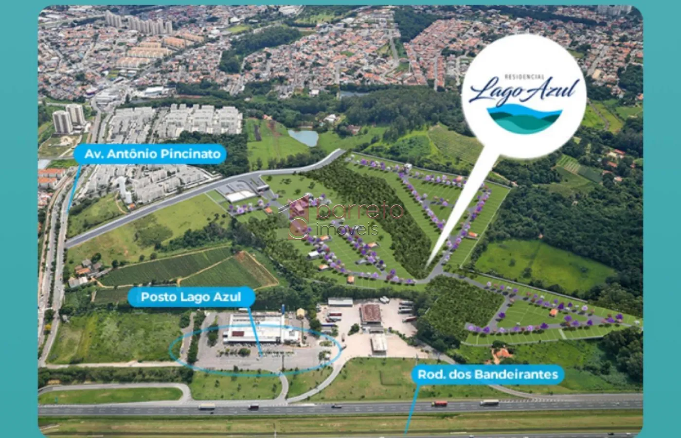 TERRENO À VENDA NO RESIDENCIAL LAGO AZUL – JUNDIAÍ/SP