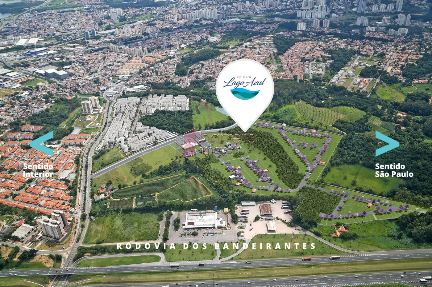TERRENO À VENDA NO CONDOMÍNIO RESIDENCIAL LAGO AZUL EM JUNDIAÍ/SP