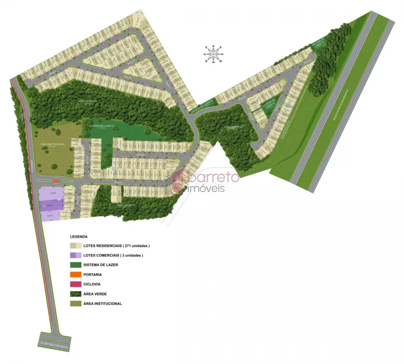 TERRENO À VENDA NO RESIDENCIAL LAGO AZUL – JUNDIAÍ/SP