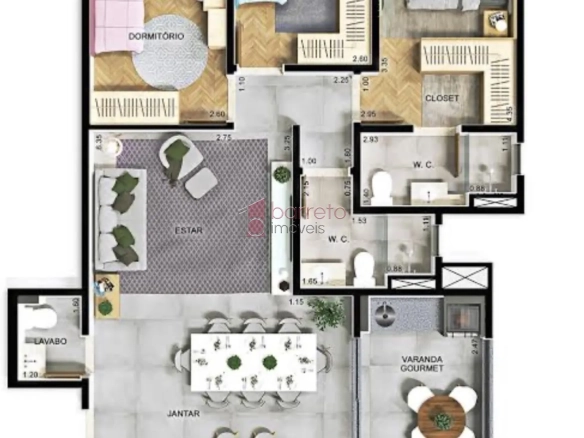 APARTAMENTO À VENDA NO CONDOMÍNIO ALTOS DA AVENIDA NO JARDIM DO LAGO EM JUNDIAÍ/SP