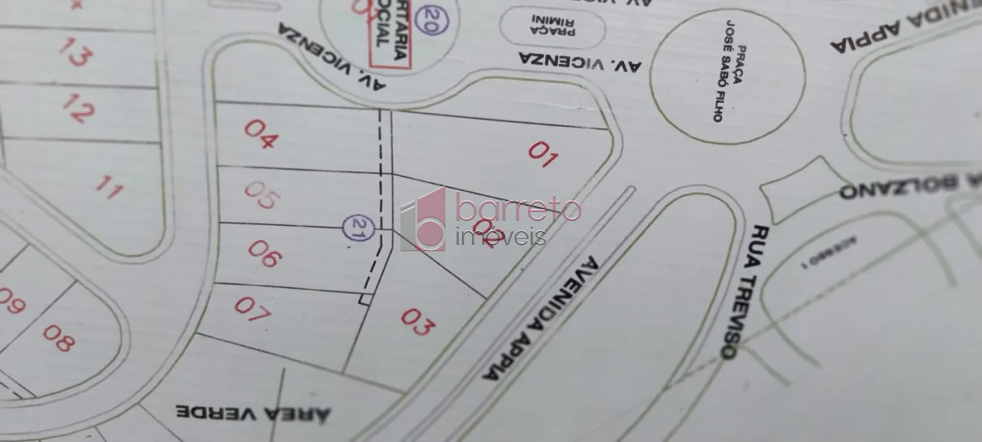 TERRENO À VENDA NO CONDOMÍNIO VILLAGIO PARADISO – ITATIBA/SP