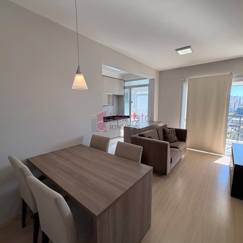 FLAT SEMI MOBILIADO PARA LOCAÇÃO NO CONDOMÍNIO IN DESING NA VILA ARENS – JUNDIAÍ/SP