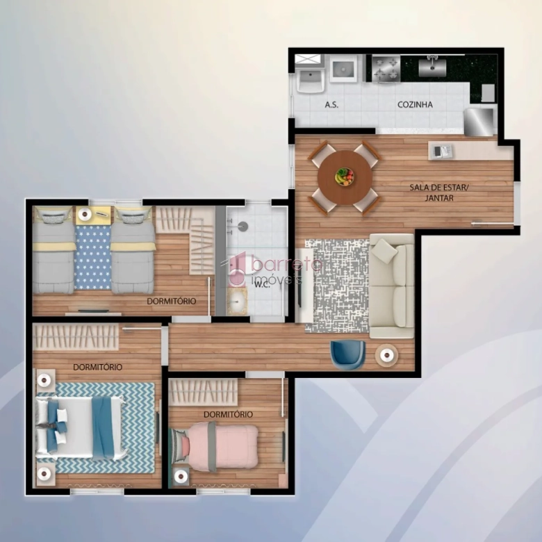 APARTAMENTO À VENDA NO CONDOMÍNIO DIFFERENZIATO EM JUNDIAÍ/SP