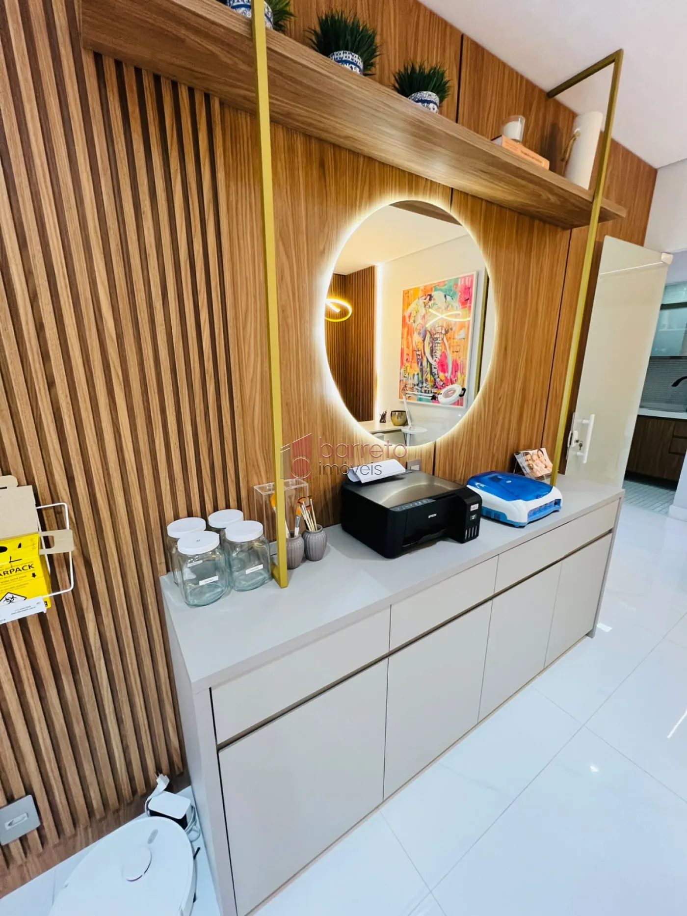 SALA COMERCIAL COM AREA COMUM COMPARTILHADA COM SALA 2 MOBILIADA PARA LOCAÇÃO NO CONDOMÍNIO NINO PLAZA – JUNDIAÍ/SP
