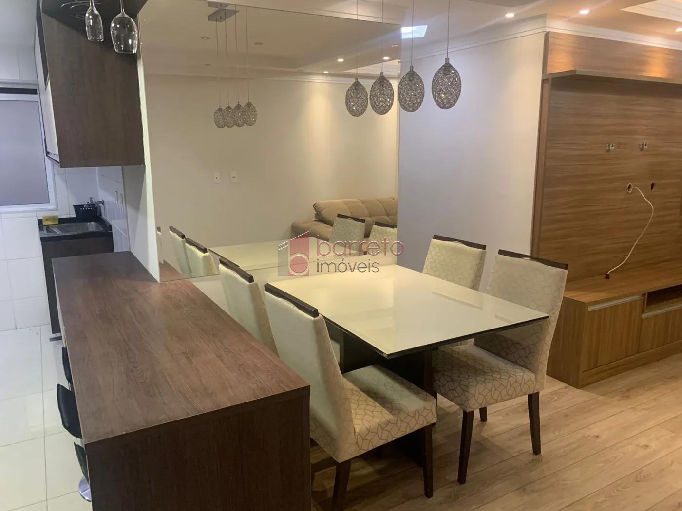 APARTAMENTO SEMI MOBILIADO PARA LOCAÇÃO NO CONDOMÍNIO JARDIM CONQUISTA – JUNDIAÍ/SP
