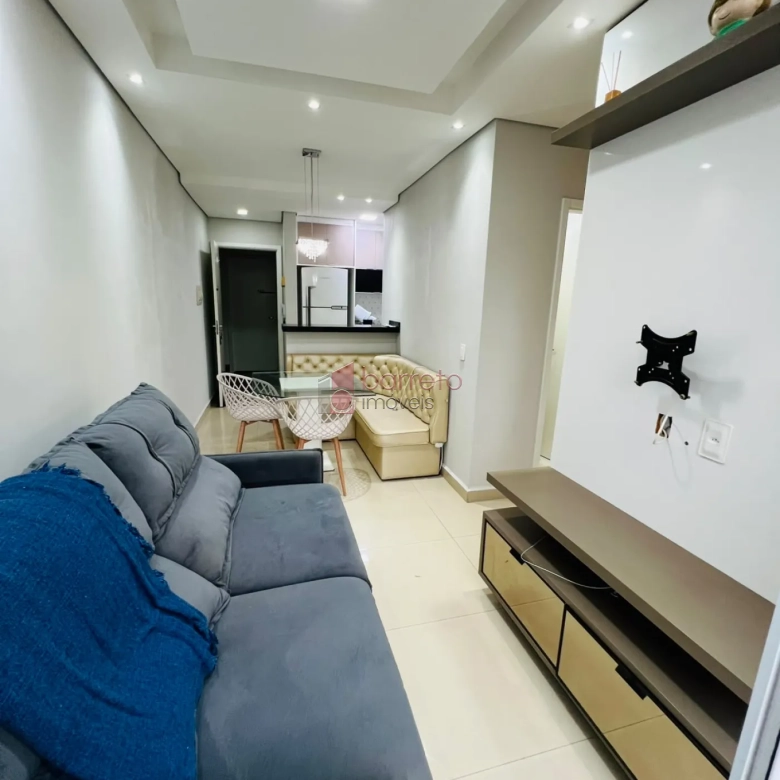 APARTAMENTO MOBILIADO PARA LOCAÇÃO NO RESIDENCIAL CAMÉLIA – JUNDIÁI/SP