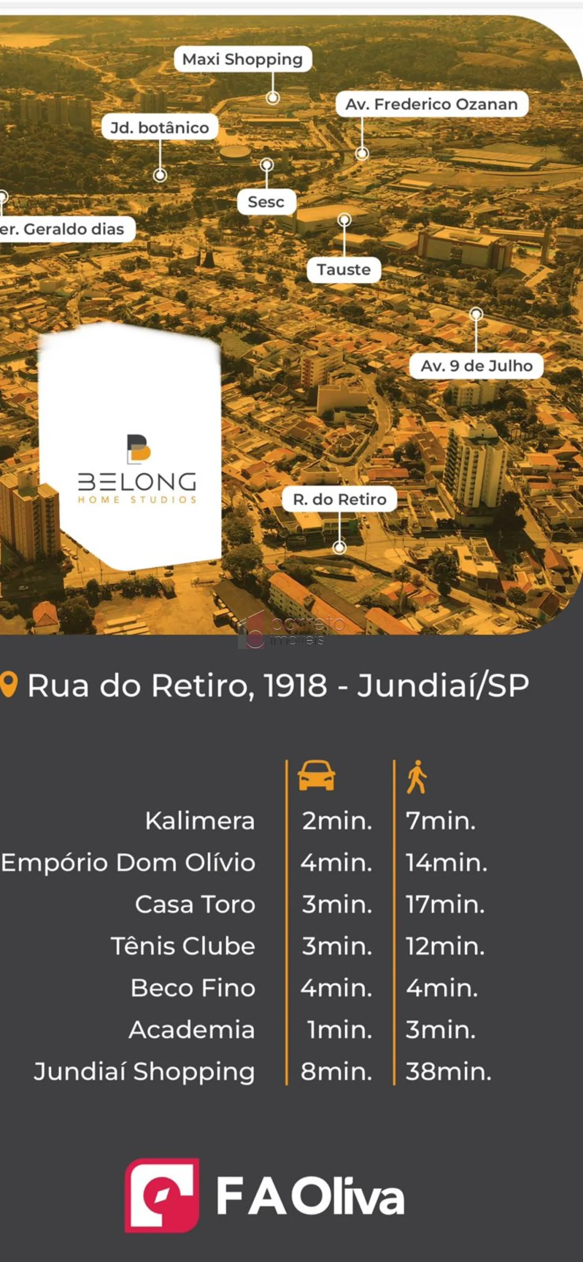 BELONG HOME STUDIO COM 40M² À VENDA, NA REGIÃO DO RETIRO, JUNDIAÍ/SP