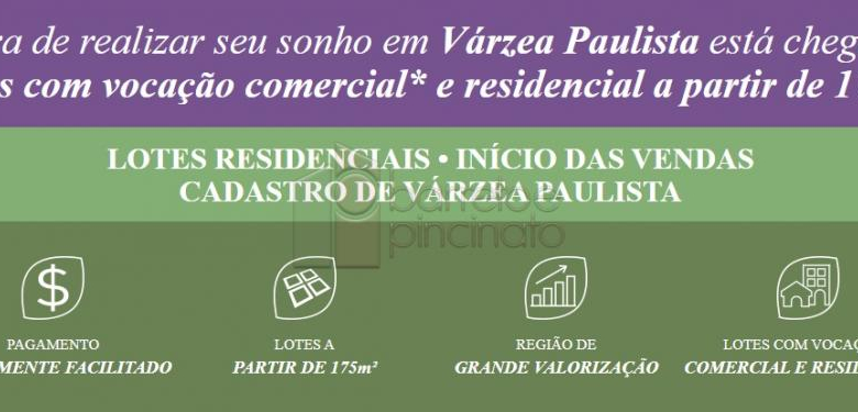 TERRENO À VENDA NO PARQUE PETRÓPOLIS – VÁRZEA PAULISTA/SP